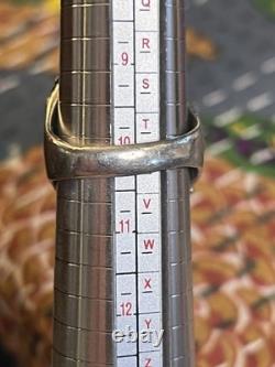 Cast Vintage Turquoise And Sterling Ring Unsigned Southwestern Style Size 10