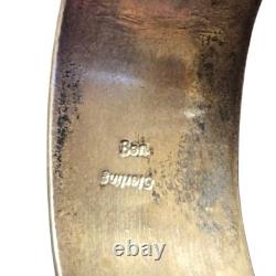 Collectible Ben Navajo Vintage Sterling Silver Storyteller Bracelet