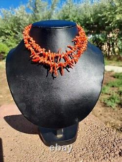 Coral Necklace Native American Jewelry Vintage