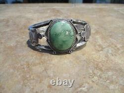 DYNAMITE Vintage Navajo Sterling CARICO LAKE Turquoise Thunderbird Bracelet