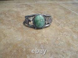 DYNAMITE Vintage Navajo Sterling CARICO LAKE Turquoise Thunderbird Bracelet