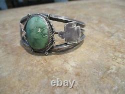 DYNAMITE Vintage Navajo Sterling CARICO LAKE Turquoise Thunderbird Bracelet