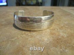 DYNAMITE Vintage Navajo Sterling Silver RAIL DESIGN Bracelet
