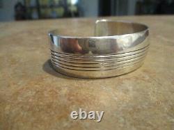 DYNAMITE Vintage Navajo Sterling Silver RAIL DESIGN Bracelet