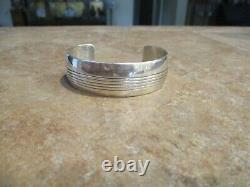 DYNAMITE Vintage Navajo Sterling Silver RAIL DESIGN Bracelet