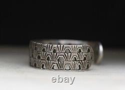 Dan Oliver Vintage Native American Navajo Sterling Silver Cuff Bracelet