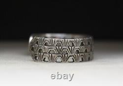 Dan Oliver Vintage Native American Navajo Sterling Silver Cuff Bracelet