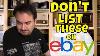 Don T List These Items On Ebay