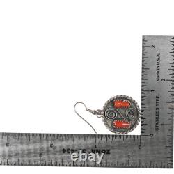 EMP Vintage Native American sterling and coral jewelry set Bracelet, ring