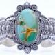 EXQUISITE Royston Turquoise Sterling Silver Navajo Cuff Bracelet, M&R Calladitto