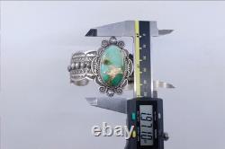 EXQUISITE Royston Turquoise Sterling Silver Navajo Cuff Bracelet, M&R Calladitto