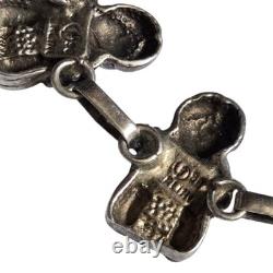 EXTREME DETAIL Carol Felley VINTAGE NAVAJO STORYTELLER STERLING SILVER BRACELET