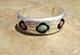 EYE CATCHING! Vintage Navajo Sterling Turquoise / Coral SHADOWBOX Bracelet
