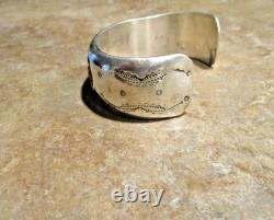 EYE CATCHING! Vintage Navajo Sterling Turquoise / Coral SHADOWBOX Bracelet