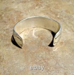 EYE CATCHING! Vintage Navajo Sterling Turquoise / Coral SHADOWBOX Bracelet