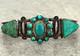 Early Vintage 30's Native American Navajo Turquoise silver Bracelet 6.75 in