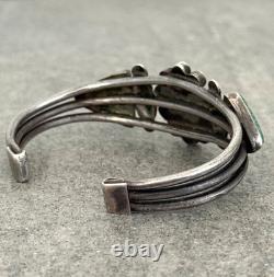 Early Vintage 30's Native American Navajo Turquoise silver Bracelet 6.75 in
