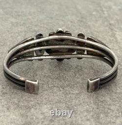Early Vintage 30's Native American Navajo Turquoise silver Bracelet 6.75 in