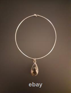 Early Vintage Native American HUGE Purple Amethyst Pendant 925 Sterling Silver