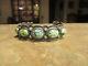 Elegant Vintage Gary Reeves (d.) Navajo Sterling DAMELE Turquoise Bracelet