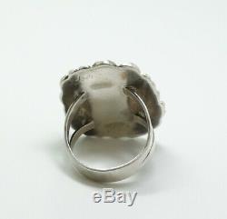 Estate Found Vintage American Indian Pawn Sterling Silver Turquoise Nugget Ring