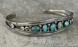 FINE Vintage Native American Navajo Turquoise Sterling silver Bracelet