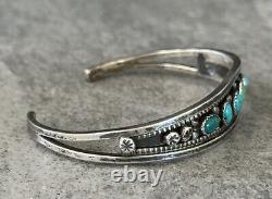 FINE Vintage Native American Navajo Turquoise Sterling silver Bracelet