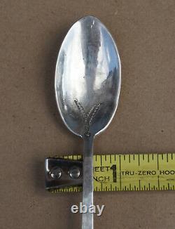 Fred Harvey 1920s Souvenir Tourist Trading Post Silver Turquoise Navajo 8 Spoons