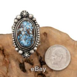 GOLDEN HILL Turquoise Ring Sterling Silver BOBBY BECENTI sz 6 Native American