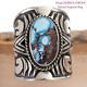 GOLDEN HILL Turquoise Ring Sterling Silver Native American DERRICK GORDON 7.5