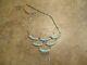 GORGEOUS Older Vintage Zuni Sterling CASCADING Petit Point Turquoise Necklace