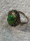 Gorgeous Vintage Navajo Sterling Silver Turquoise Stone Ring Size 9