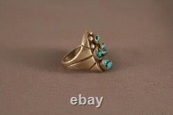 Great Old Pawn Navajo Turquoise Ring Size 9 1/2