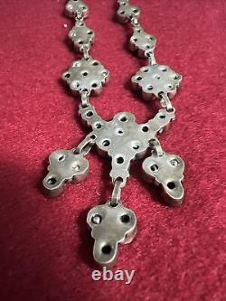 HEAVY Vintage Native American 925 Sterling Silver necklace 22