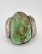 HUGE 2.25 Vtg Navajo Sterling Silver Royston Turquoise Wide Cuff Bracelet -78g
