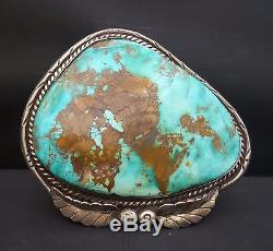 HUGE KILLER Vintage Navajo Turquoise Cuff Bracelet 349g