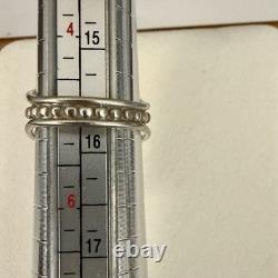 H. Smith Navajo Sterling Silver Spiny Oyster Inlay Ring Size 6 Statement Signed