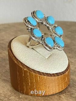 Hallmark Dawes Vintage Turquoise Naja Ring Size 5 Navajo Native American Jewelry