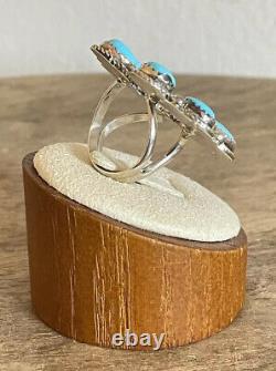 Hallmark Dawes Vintage Turquoise Naja Ring Size 5 Navajo Native American Jewelry