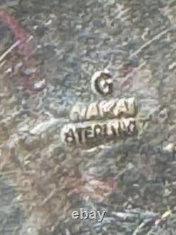 Highly Protective Vintage'nakai Indian Jewelry' Santa Fe, Nm Onyx Cross Pendant