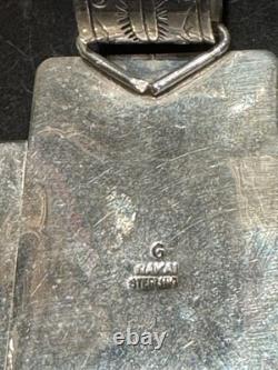 Highly Protective Vintage'nakai Indian Jewelry' Santa Fe, Nm Onyx Cross Pendant