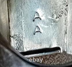 Huge Sz 15 Heavy Vintage Signed Art Acoya Navajo Sterling Silver Turquoise Ring