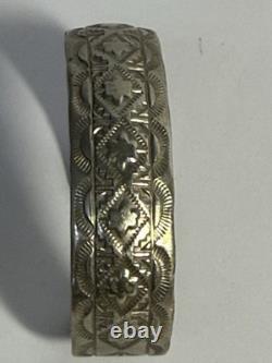 I Jim Navajo Artisan Sterling Silver Cuff Bracelet Vintage 33g FL