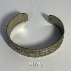 I Jim Navajo Artisan Sterling Silver Cuff Bracelet Vintage 33g FL