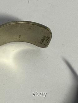 I Jim Navajo Artisan Sterling Silver Cuff Bracelet Vintage 33g FL