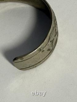 I Jim Navajo Artisan Sterling Silver Cuff Bracelet Vintage 33g FL