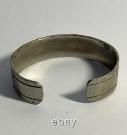 I Jim Navajo Artisan Sterling Silver Cuff Bracelet Vintage 33g FL