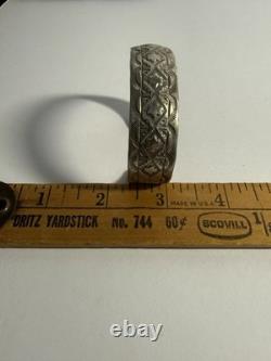 I Jim Navajo Artisan Sterling Silver Cuff Bracelet Vintage 33g FL