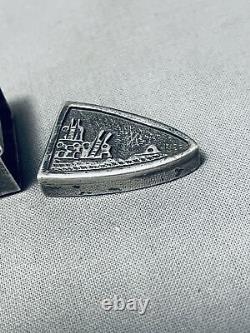 Important Best Vintage Randy Shorty Navajo Sterling Silver Buckle Set