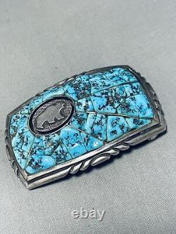 Important Charles Loloma Student Vintage Navajo Sterling Silver Buckle